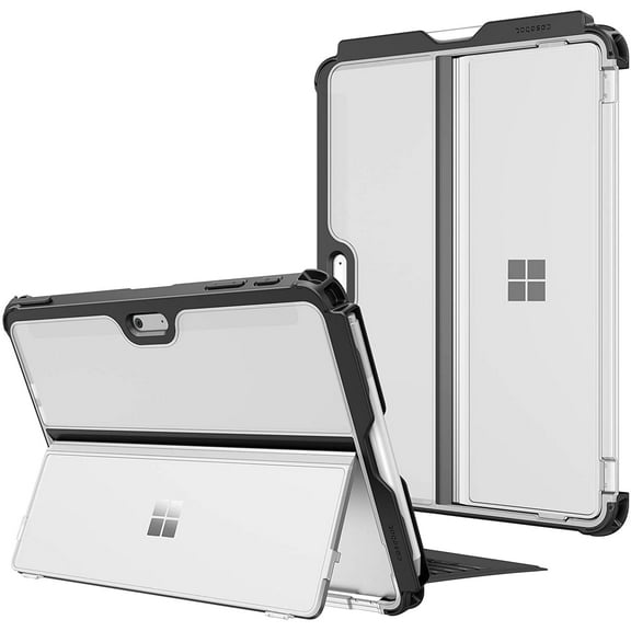 Fintie Hard Case for Microsoft Surface Go 2 (2020) / Surface Go (2018), Shockproof Folio Protective Rugged Cover Compatible with Type Cover Keyboard + Original Kickstand