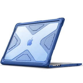 Fintie Heavy Duty Rugged Case for MacBook Air 15.3 Inch A3114 A2941 (2023 2024 Release) - Hard Shell Case Cover with TPU Bumper for MacBook Air 15.3" M2 M3 Chip with Touch ID, Blue