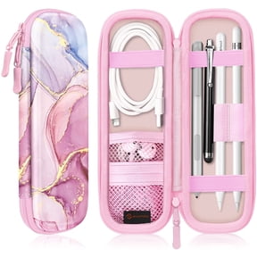 Fintie Holder Case for Apple Pencil Pro, Apple Pencil (USB-C) & Apple Pencil (1st / 2nd Gen), PU Leather Carrying Bag Sleeve Compatible with USB Cable, Samsung Stylus, Surface Go Pen