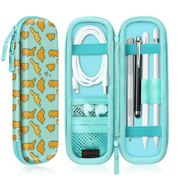 Fintie Holder Case for Apple Pencil Pro, Apple Pencil (USB-C) & Apple Pencil (1st / 2nd Gen), PU Leather Carrying Bag Sleeve Compatible with USB Cable, Samsung Stylus, Surface Go Pen