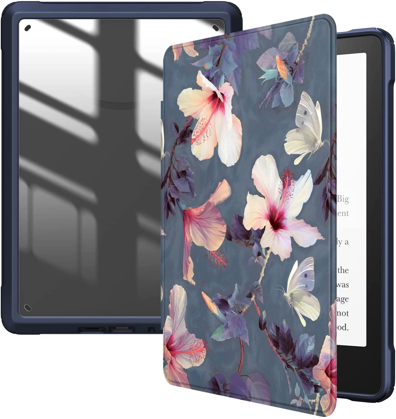  Fintie Hybrid Slim Case for All-New Kindle (11th Generation,  2022 Release) - Shockproof Cover Transparent Back Shell with Auto  Sleep/Wake (NOT fit Kindle Paperwhite or Kindle Oasis), Black : Electronics