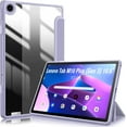 thumbnail image 1 of Fintie Hybrid Slim Case for Lenovo Tab M10 Plus (3rd Gen) 10.6" 2022, Shockproof Cover with Clear Transparent Back Shell for Lenovo Tab M10 Plus Gen 3 10.6" Tablet (Lilac Purple), 1 of 9