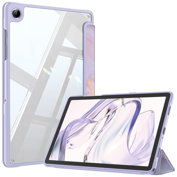 Fintie Hybrid Slim Case for Samsung Galaxy Tab A11+ Plus 2025/ A9+ Plus 11 Inch 2023, Shockproof Cover with Clear Transparent Back Shell, Auto Wake/Sleep, Citrus