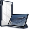 thumbnail image 1 of Fintie Hybrid Slim Case for Samsung Galaxy Tab S8/Tab S7 11 inch (Model SM-X700/X706/T870/T875/T878) with S Pen Holder, Shockproof Cover with Clear Transparent Back Shell, Auto Wake/Sleep, Navy, 1 of 9