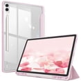 thumbnail image 1 of Fintie Hybrid Slim Case for Samsung Galaxy Tab S10 Plus 2024/ S9 Plus/ S9 FE Plus 5G 12.4 Inch 2023 with S Pen Holder, Shockproof Cover with Clear Transparent Back Shell, Auto Wake/Sleep, Pink, 1 of 10