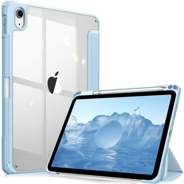 Fintie Hybrid Slim Case for iPad (A16) 11th Generation 11 Inch (2025), iPad 10th Generation 10.9 Inch (2022), with Clear Transparent Back, Blue