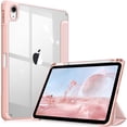 thumbnail image 1 of Fintie Hybrid Slim Case for iPad (A16) 11th Generation 11 Inch (2025), iPad 10th Generation 10.9 Inch (2022), with Clear Transparent Back, Rose Gold, 1 of 11