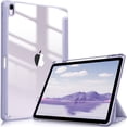 thumbnail image 1 of Fintie Hybrid Slim Case for iPad Air 13-inch M4/M3/M2 (2026/2025/2024) - Shockproof Cover with Clear Back Shell & Pencil Holder, Lilac Purple, 1 of 10