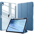 thumbnail image 1 of Fintie Hybrid Slim Case for iPad Air 13-inch M4/M3/M2 (2026/2025/2024) - Shockproof Cover with Clear Back Shell & Pencil Holder, Ocean Blue, 1 of 10