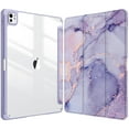 thumbnail image 1 of Fintie Hybrid Slim Case for iPad Pro 13-inch (M5) 2025 / (M4) 2024, Shockproof Cover with Clear Back Shell & Pencil Holder, Lilac Marble, 1 of 10