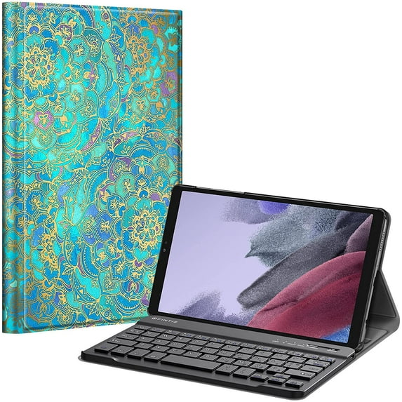 Fintie Keyboard Case for Samsung Galaxy Tab A7 Lite 8.7 Tablet SM-T220/T225/T227 2021, Slim Case Lightweight Stand Cover with Detachable Wireless Bluetooth Keyboard, Shades of Blue