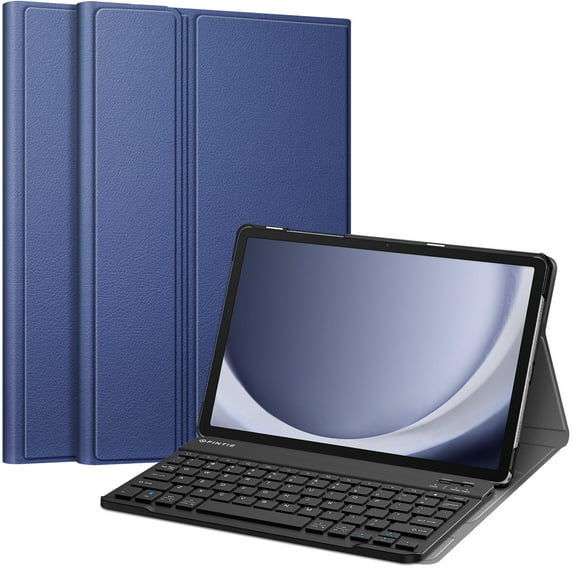 Fintie Keyboard Case for Samsung Galaxy Tab A9+ Plus 11 inch 2023 Model (SM-X210/X216/X218), Slim Lightweight Stand Cover with Magnetically Detachable Wireless Bluetooth Keyboard, Navy