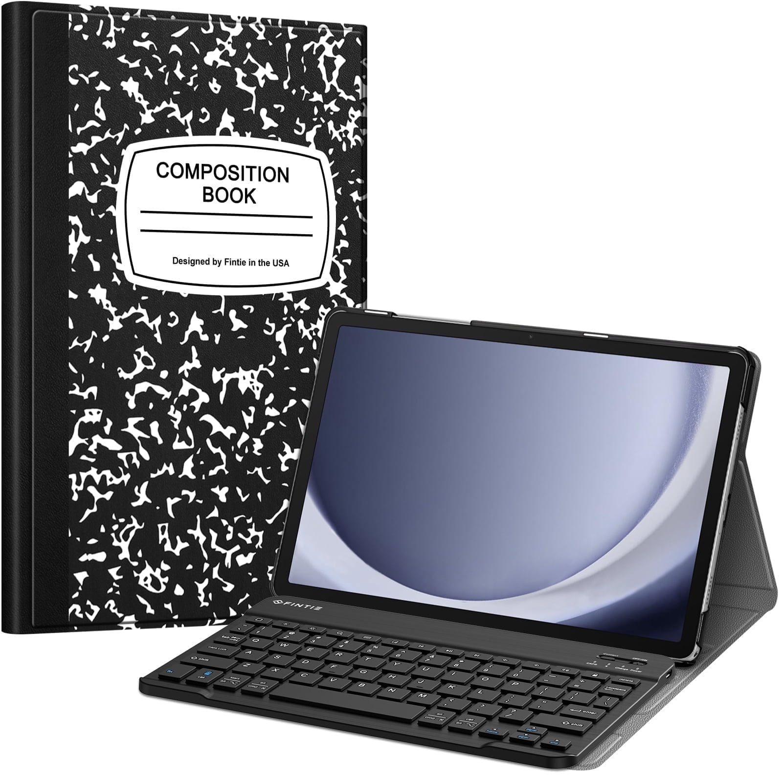 Fintie Keyboard Case for Samsung Galaxy Tab A11 Plus 11" 2025 / Tab A9 Plus 11" 2023, Slim Lightweight Stand Cover with Magnetically Detachable Wireless Bluetooth Keyboard, Composition Book