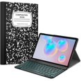 thumbnail image 1 of Fintie Keyboard Case for Samsung Galaxy Tab S6 10.5" 2019 (Model SM-T860/T865/T867), Slim Cover w/ Detachable Wireless Bluetooth Keyboard, 7 Color Backlight, 1 of 7