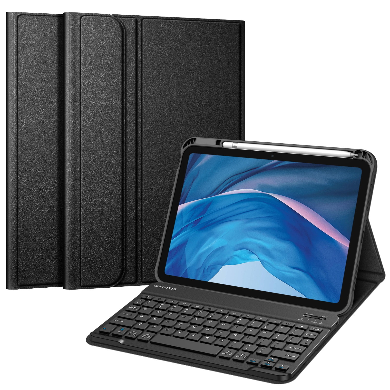 Fintie Keyboard Case for iPad 10th Generation 10.9 Inch Tablet (2022 Release) with Pencil Holder, Black