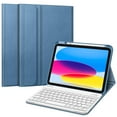 thumbnail image 1 of Fintie Keyboard Case for iPad 10th Generation 10.9 Inch Tablet (2022 Release) with Pencil Holder, Ocean Blue, 1 of 10