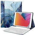 thumbnail image 1 of Fintie Keyboard Case for iPad 9th/8th/7th Generation (2021/2020/2019) 10.2 Inch, Detachable Keyboard and Soft TPU Stand Cover with Built-in Pencil Holder, 1 of 9
