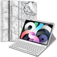 thumbnail image 1 of Fintie Keyboard Case for iPad Air 5th (2022) / iPad Air 4th Generation (2020) 10.9" with Built-in Pencil Holder - Soft TPU Back Cover with Magnetically Detachable Wireless Bluetooth Keyboard, 1 of 8