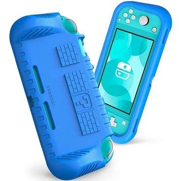 Fintie Kids Case for Nintendo Switch Lite 2019 with 2 Game Card Slots, Kids Friendly Grip Case for Switch Lite Console, Ultralight Shockproof Protective Cover with Ergonomic Grip, Blue