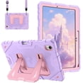thumbnail image 1 of Fintie Kids Friendly Case for Samsung Galaxy Tab S11 5G 11 Inch 2025 Model (SM-X730/X736B), Fully-Body Rugged Heavy Duty Shockproof Protective Case with Kickstand & Shoulder Strap, Purple, 1 of 10