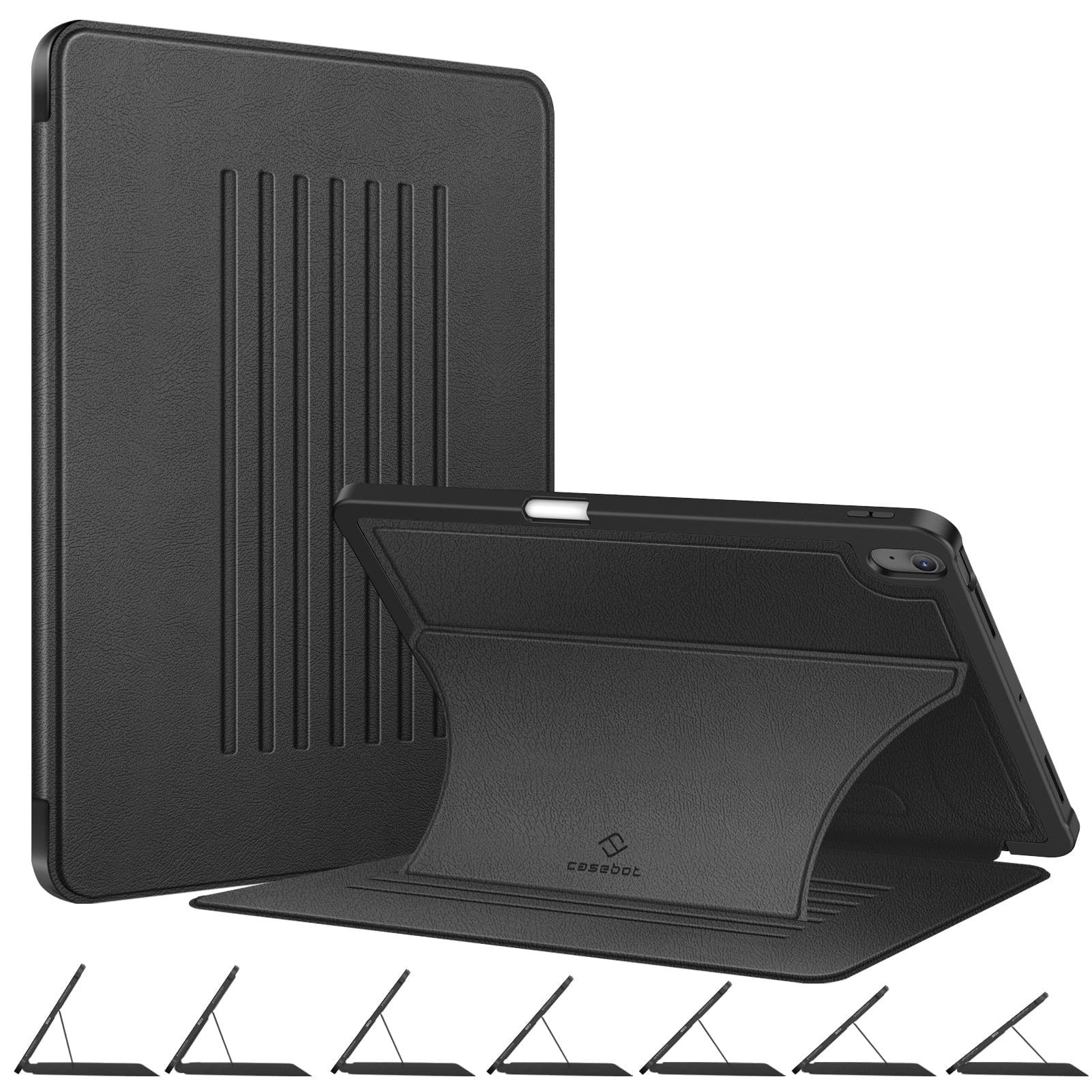 Fintie Magnetic Stand Case for iPad Air 13-inch (M4) 2026, (M3) 2025, (M2) 2024 - Multiple Angles Shockproof TPU Cover with Pencil Holder, Black