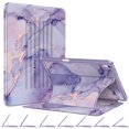 thumbnail image 1 of Fintie Magnetic Stand Case for iPad Air 13-inch (M3) 2025, (M2) 2024 - Multiple Angles Shockproof TPU Cover with Pencil Holder, Lilac Marble, 1 of 10