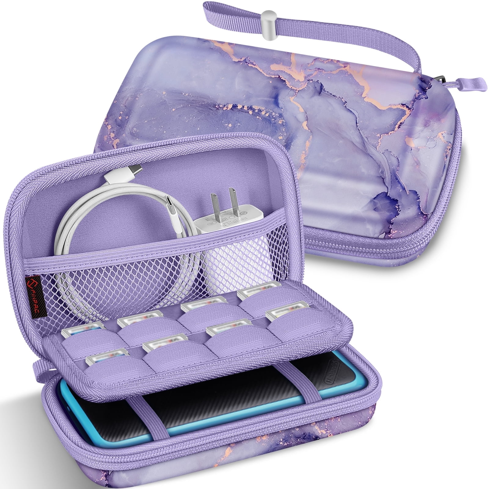 Navitech Purple Hard Carry Case For Garmin Zumo 395 LM - Waterproof & Shockproof