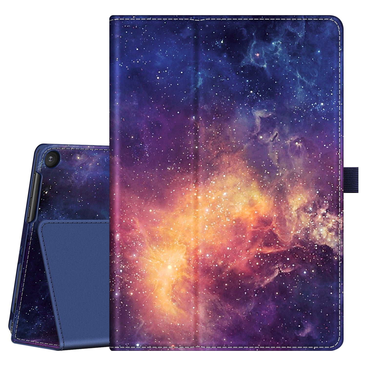 Fintie PU Leather Case for 2020 Onn. 10.1 Tablet Pro (Model: 100003562) - Folio Tablet Cover with Stylus Holder for Onn. 10.1 Inch Tablet Pro, Galaxy