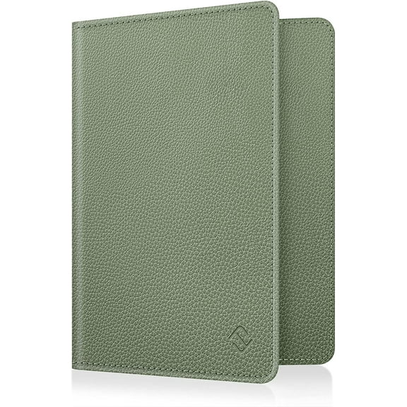 Fintie Passport Holder Travel Wallet RFID Blocking PU Leather Card Case Cover (Sage Green)