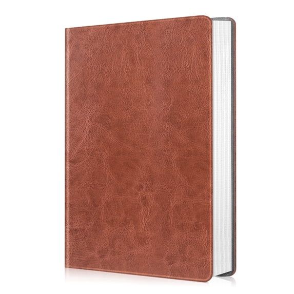 Fintie Photo Album 4x6 300 Photos, Large Capacity Premium Vegan Leather Photo Book Cover with Horizontal Pockets for Family Wedding Anniversary Baby Vacation Pictures, Brown