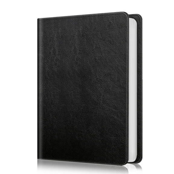 Fintie Photo Album 4x6 Photos - 112 Photos Premium Vegan Leather Cover with Snap Fastener, Portable Wallet Photo Albums, Black