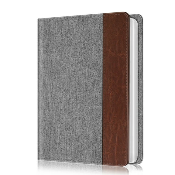 Fintie Photo Album 4x6 Photos - 112 Photos Premium Vegan Leather Cover, Portable Wallet Photo Albums, Denim Gray