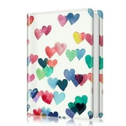 Fintie Photo Album 4x6 Photos - 112 Photos Premium Vegan Leather Cover with Snap Fastener, Portable Wallet Photo Albums, Raining Hearts