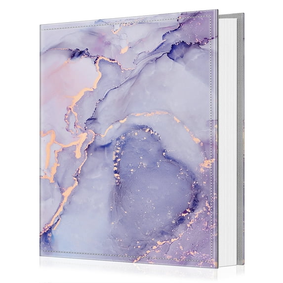 Fintie Photo Album 4x6 Photos - 300 Pockets Large Capacity Premium Vegan Leather Photo Book Cover for Family Wedding Anniversary Baby Vacation Pictures, Lilac Marble