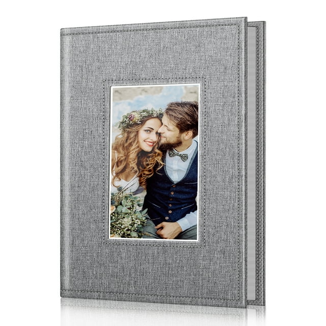 Fintie Photo Album 4x6 Photos, 52 Photos Small Mini Capacity Premium Vegan Leather Cover Photo