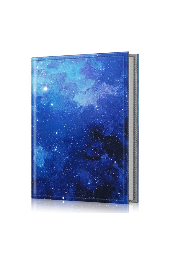 Photo Album 4x6 Photos, 52 Photos Small Mini Capacity Premium Vegan Leather Cover Photo Album, Portable Wallet Photo Album for Family Wedding Boys Girls, Starry Sky