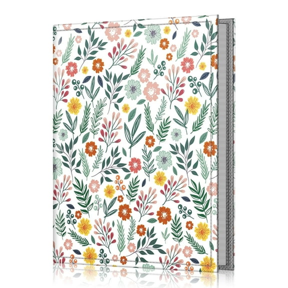 Fintie Photo Album 4x6 Photos, 52 Photos Small Mini Capacity Premium Vegan Leather Cover Photo Album, Portable Wallet Photo Album for Family Wedding Boys Girls, Spring Bloom