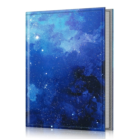 Fintie Photo Album 4x6 Photos, 52 Photos Small Mini Capacity Premium Vegan Leather Cover Photo Album, Portable Wallet Photo Album for Family Wedding Boys Girls, Starry Sky