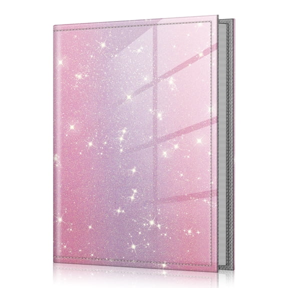 Fintie Photo Album 4x6 Photos, 52 Photos Small Mini Capacity Premium Vegan Leather Cover Photo Album, Portable Wallet Photo Album for Family Wedding Boys Girls, Fantasy Ombre