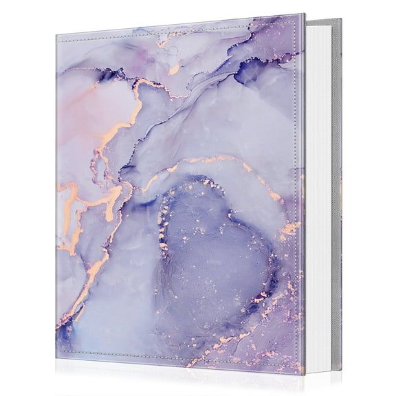 Fintie Photo Album 4x6 Photos - 600 Pockets Large Capacity Photo Book Cover for Family Wedding Anniversary Baby Vacation Pictures, Lilac Marble