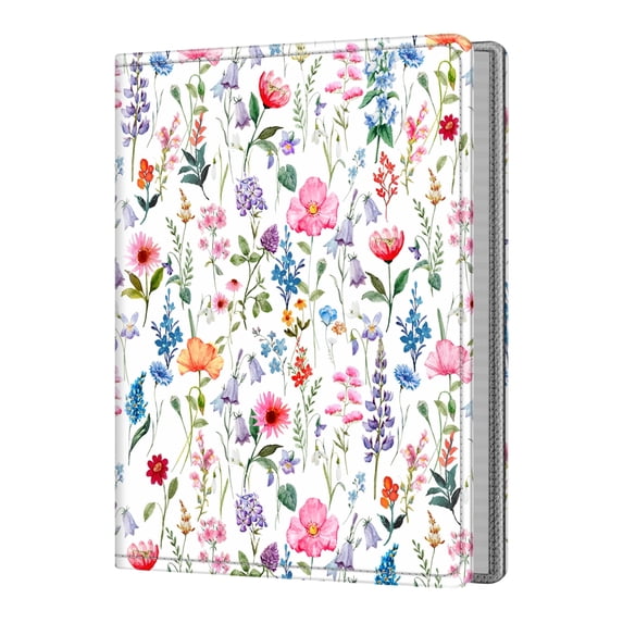 Fintie Photo Album 5x7 Photos - 52 Photos Small Mini Capacity Premium Vegan Leather Cover Photo Book, Portable Wallet Photo Album for Wedding Family Boys Girls Art Work, Flower Fantasy