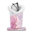 thumbnail image 1 of Fintie Plush Lined Eyeglasses Holder with Magnetic Base, PU Leather Glasses Stand Case, Glittering Marble, 1 of 6