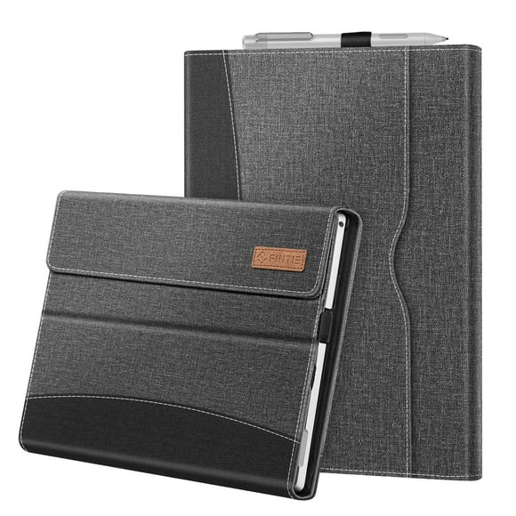 Fintie Portfolio Case for 12.3 Inch Microsoft Surface Pro 7, Surface Pro 6, Surface Pro 5, Surface Pro 4, Pro 3 - Business Cover with Pocket, Compatible with Type Cover Keyboard