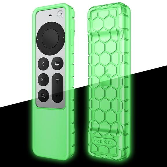 Fintie Protective Case For Apple TV Siri Remote 2021 - Honey Comb Lightweight Anti Slip Shockproof Silicone Cover For Apple TV 4K / HD Siri Remote Controller (2nd Generation)