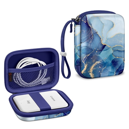 Fintie Protective Case for Canon Ivy Mini/Canon Ivy 2 Mini/Ivy CLIQ/Ivy CLIQ+/ Ivy CLIQ2/ Ivy CLIQ+2 Instant Camera Photo Printer - Shockproof Hard Shell Carrying Case, Ocean Marble