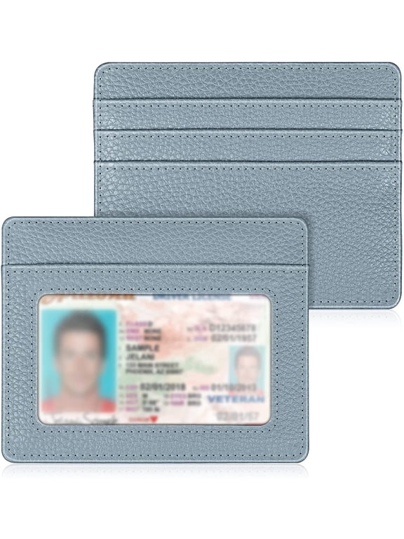 RFID Blocking Unisex Slim Minimalist Wallet, Ice Blue
