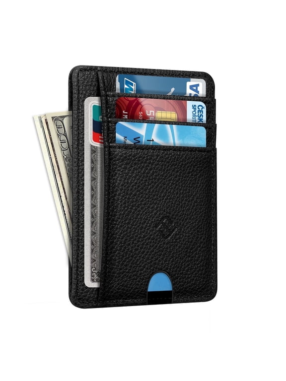 RFID Credit Card Holder Minimalist Card Cases & Money Organizers Front Pocket Wallet for Men & Women
