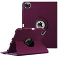 thumbnail image 1 of Fintie Rotating Case for 11 Inch iPad Pro 2022 Release 4th / 3rd / 2nd / 1st Generation - Protective 360 Degree Swivel Cover with Auto Sleep/Wake, Purple, 1 of 8