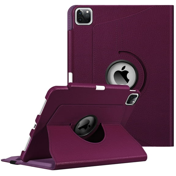 Fintie Rotating Case for 11 Inch iPad Pro 2022 Release 4th / 3rd / 2nd / 1st Generation - Protective 360 Degree Swivel Cover with Auto Sleep/Wake, Purple