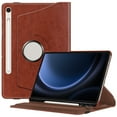 thumbnail image 1 of Fintie Rotating Case for Samsung Galaxy Tab S10 Lite/ S10 FE/ S9 FE 5G 10.9 Inch/Tab S9 11 Inch with S Pen Holder, 360 Degree Swiveling Stand Cover Auto Sleep/Wake, Brown, 1 of 8